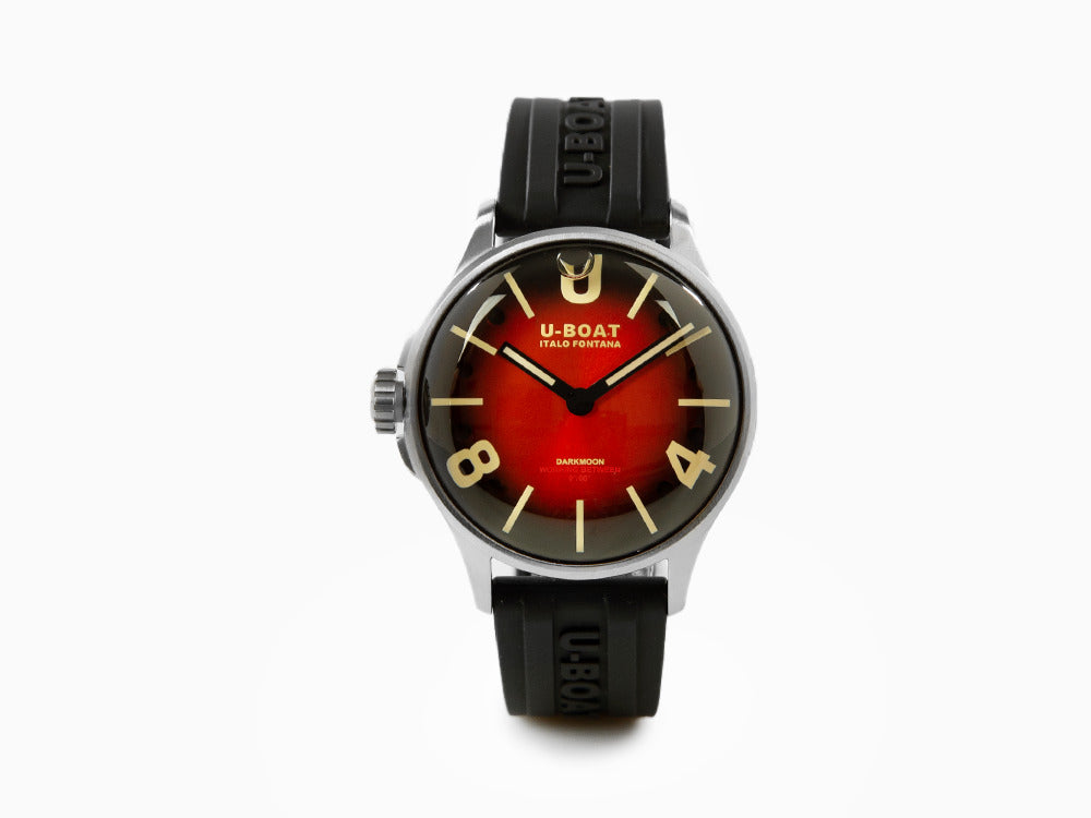 U-Boat Capsoil Quartz Watch Darkmoon Soleil Red SS, 40mm, 9500