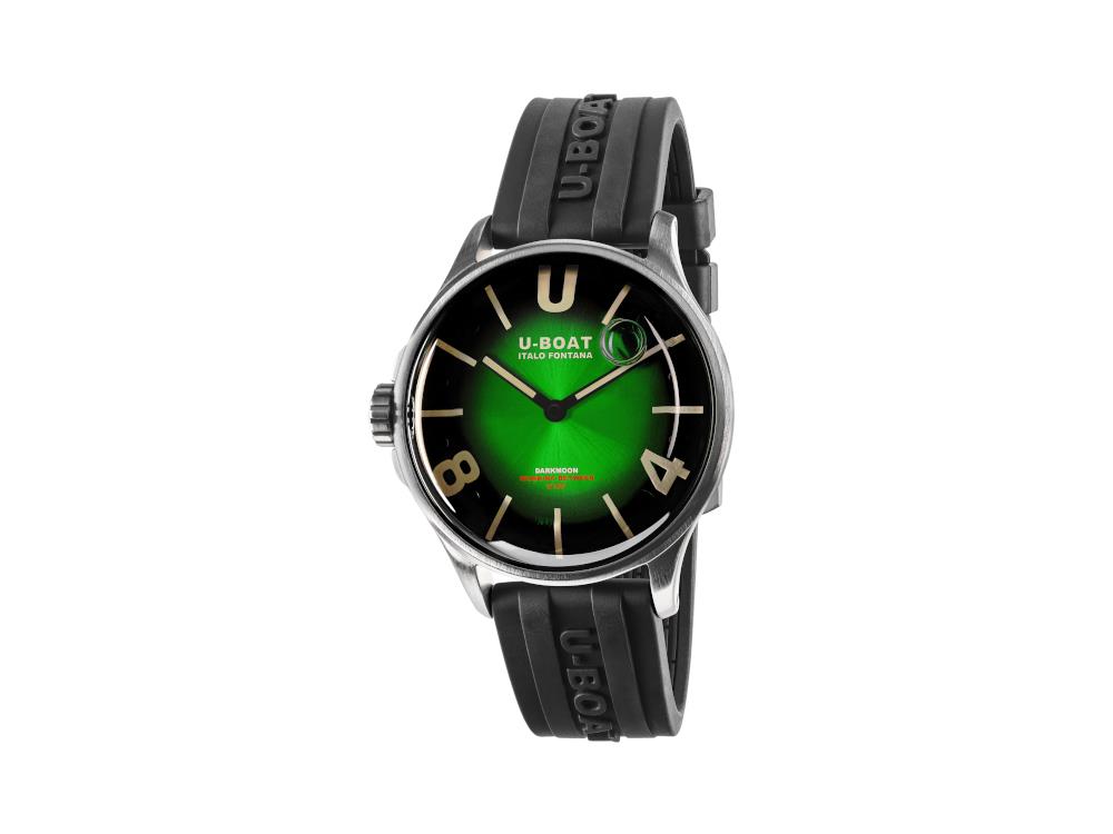 U-Boat Capsoil Darkmoon Soleil Quartz Watch Green, PVD, 40 mm, Green, 9503