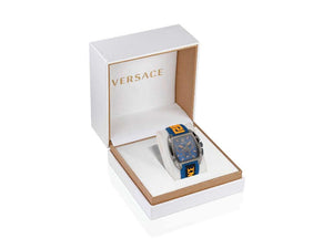 Versace Dominus Quartz Watch, Blue, 42 x 49.50 mm, Sapphire Crystal, VE6H00323