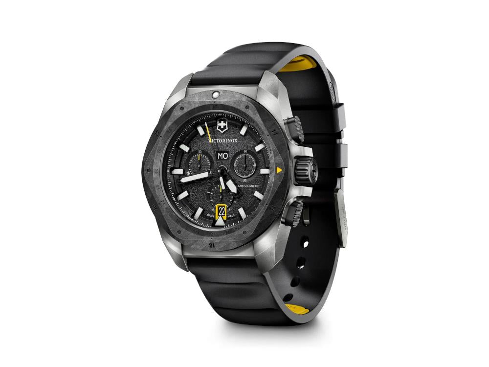 Victorinox I.N.O.X. Quartz Watch, Titanium, Black, 43 mm, Chronograph, V242011