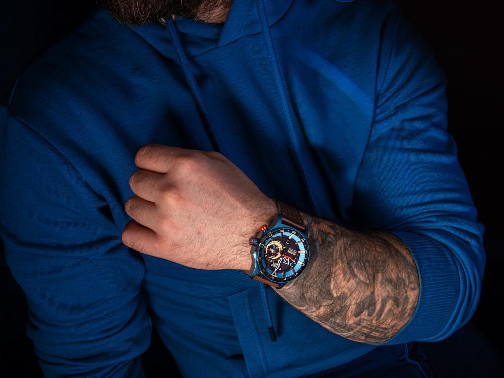 Vostok Europe Expedition North Pole Polar Ice Quartz Watch, Blue, VS57-595D736