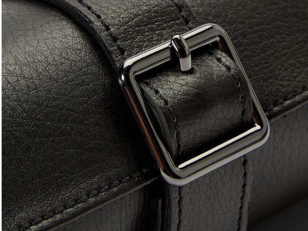 WOLF British Racing Watch roll, 3 Watches, Black, Leather, 792902