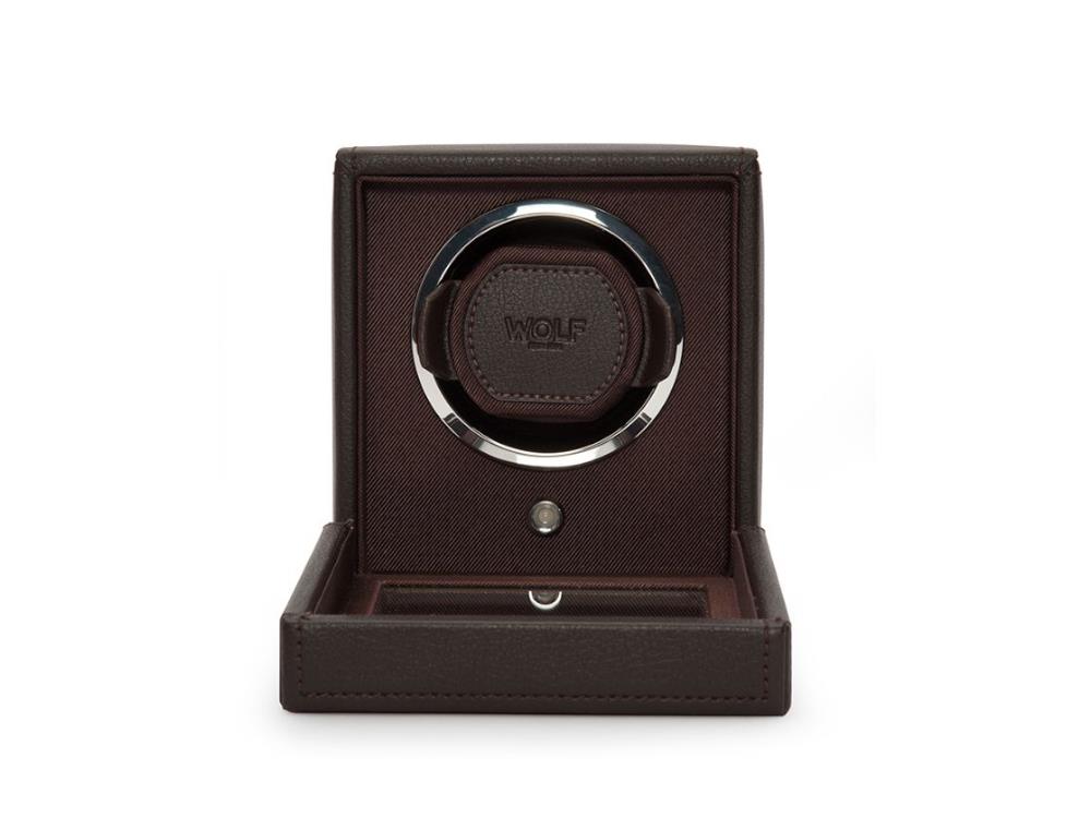 WOLF Cub Watch winder, 1 Watch, Brown, Vegan Leather, 461106