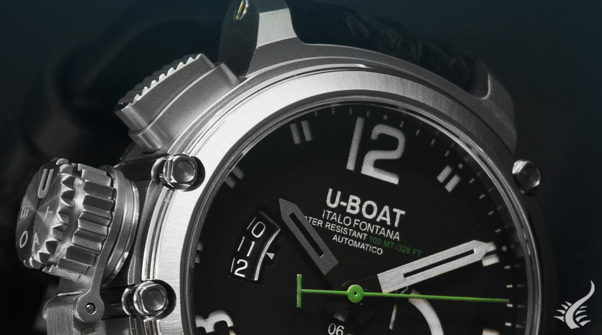 U-Boat Chimera Green SS Automatic Watch, Black