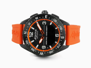 Alpina Alpiner X Smartwatch, 45 mm, Black, GMT, Alarm, Date, AL-283LBO5AQ6