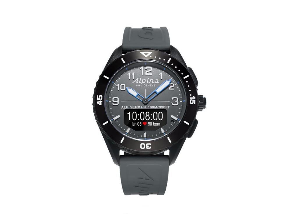Alpina AlpinerX Alive Quartz Watch, Grey, GMT, Alarm, AL-284LGG5AQ6
