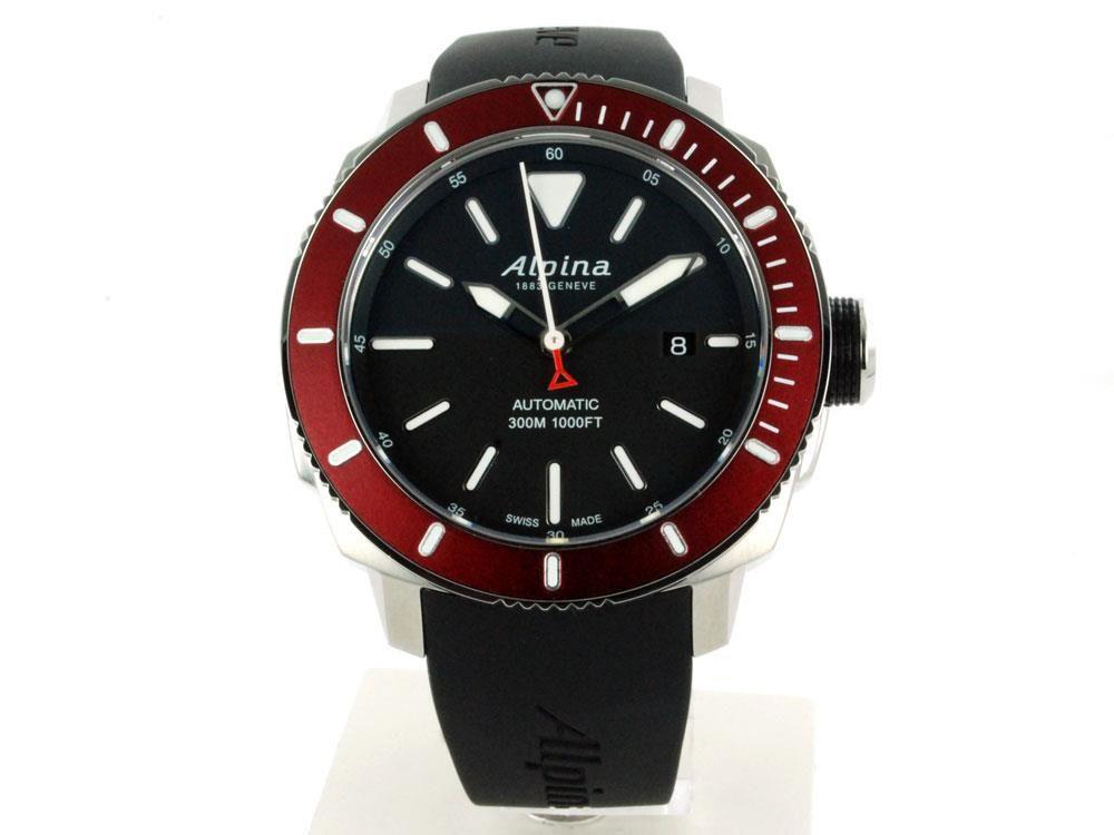 Alpina Seastrong Diver 300 Automatic Watch, AL-525, Black, 44 mm, 30 atm, Day