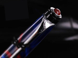 Aurora America Ballpoint pen, Limited Edition, Marbled resin, Chrome trims