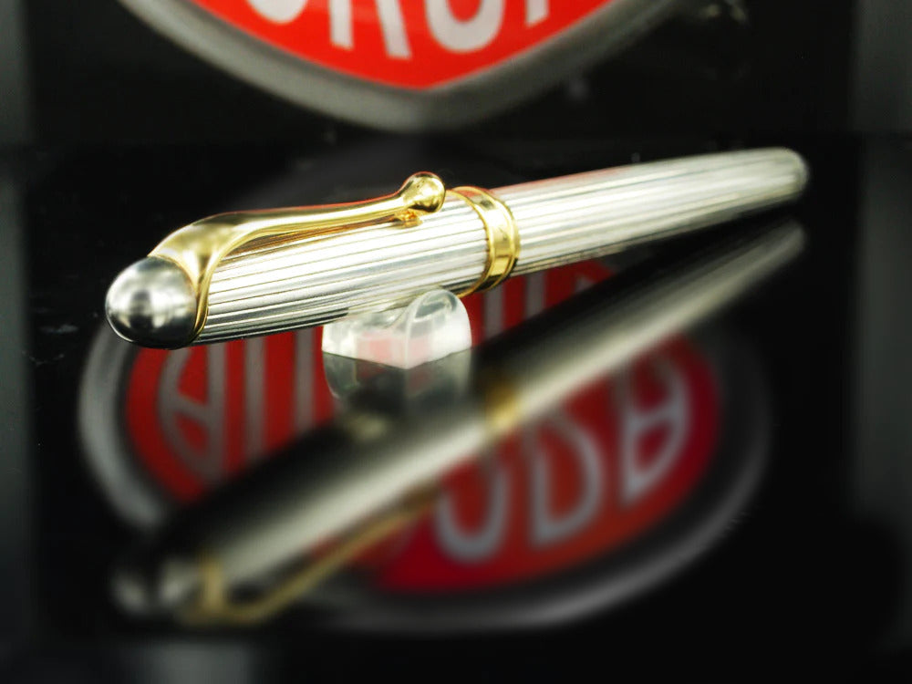 Aurora, 88, Aurora 88 Rollerball pen, Gold trim, Silver .925, 876