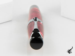 Aurora Optima Rossa Fountain Pen, Auroloide, Chrome Trim, 996-CR