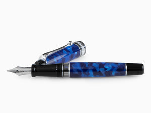 Aurora Optima Fountain Pen, Auroloide, Blue, 996CB