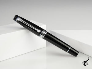 Aurora Optima Mini Fountain Pen, Resin, Black, 996CMN