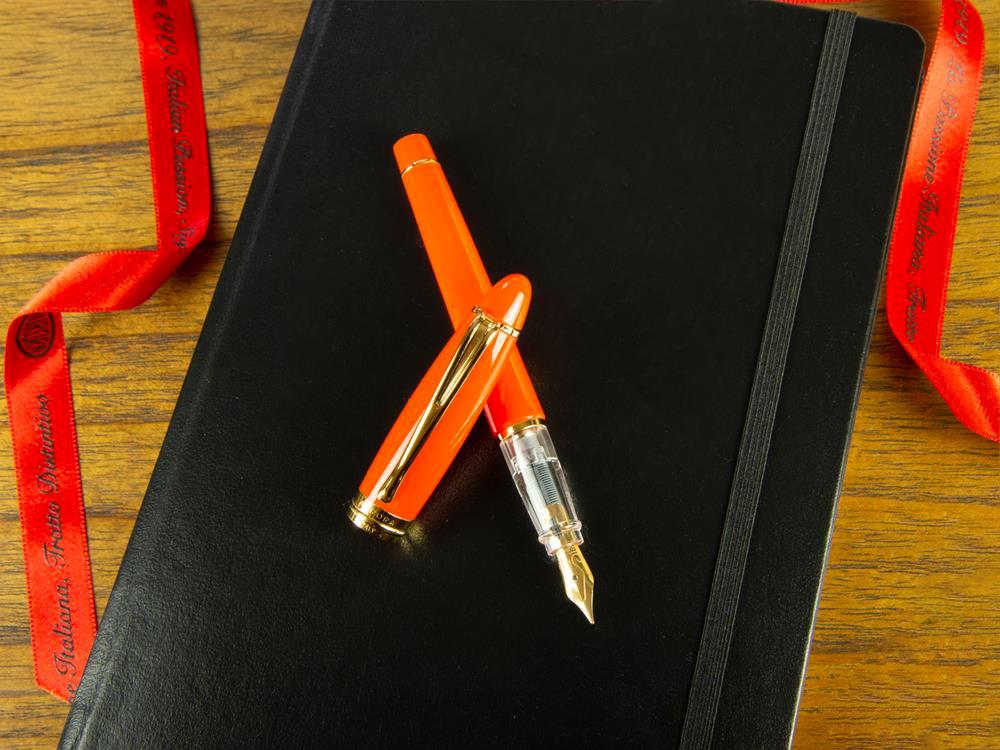 Aurora Ipsilon Demo colors ENTUSIASTA Fountain Pen, Orange, B09-DO
