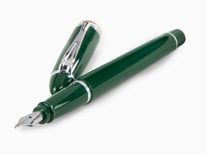 Aurora Ipsilon Italia Fountain Pen, Resin, Green, Chrome Trim, B17-V