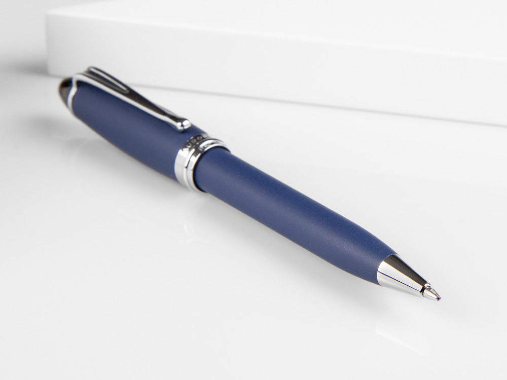 Aurora Ipsilon Ballpoint Pen, Resin, Chrome Trim, Blue, B30-BP