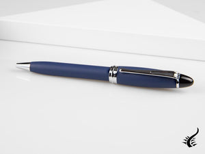 Aurora Ipsilon Ballpoint Pen, Resin, Chrome Trim, Blue, B30-BP