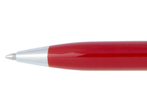 Aurora Ballpoint Pen Ipsilon Sterling Silver & Red Resin - B34CR