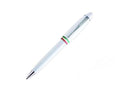 Aurora Ipsilon Italia Ballpoint Pen, Resin, Chrome Trim, White, B37-W
