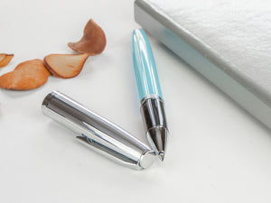 Aurora Duo-Cart Rollerball pen, Light Blue Resin, DC77-CA