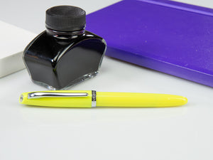 Aurora Style Fountain Pen, Resin, Chrome trim, E12L