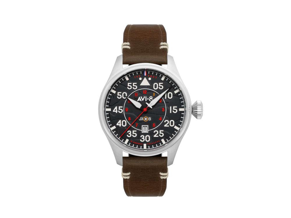 AVI-8 Hawker Hurricane Clowes Wittering Automatic Watch, Black, 46mm, AV-4097-01