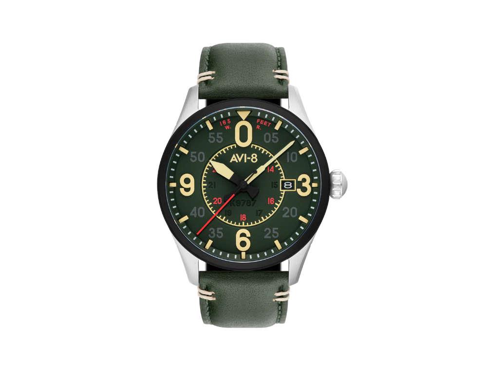 AVI-8 Spitfire Smith Reading Automatic Watch, Green, 42 mm, AV-4090-03