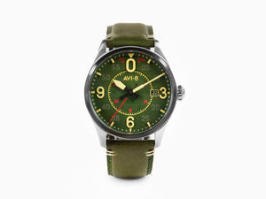AVI-8 Spitfire Smith Reading Automatic Watch, Green, 42 mm, AV-4090-03