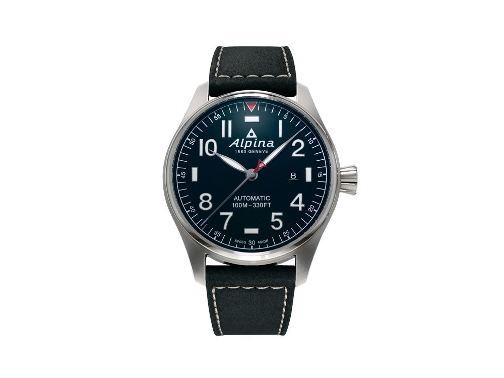 Alpina Startimer Pilot Automatic Watch, AL-525, 44mm, Black, Day, AL-525NN4S6