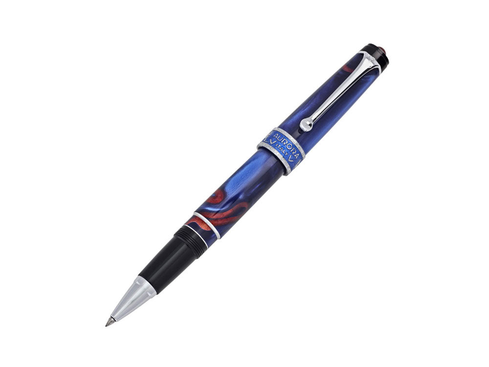 Aurora America Rollerball Pen, Limited Edition, Marbled resin, Chrome trims