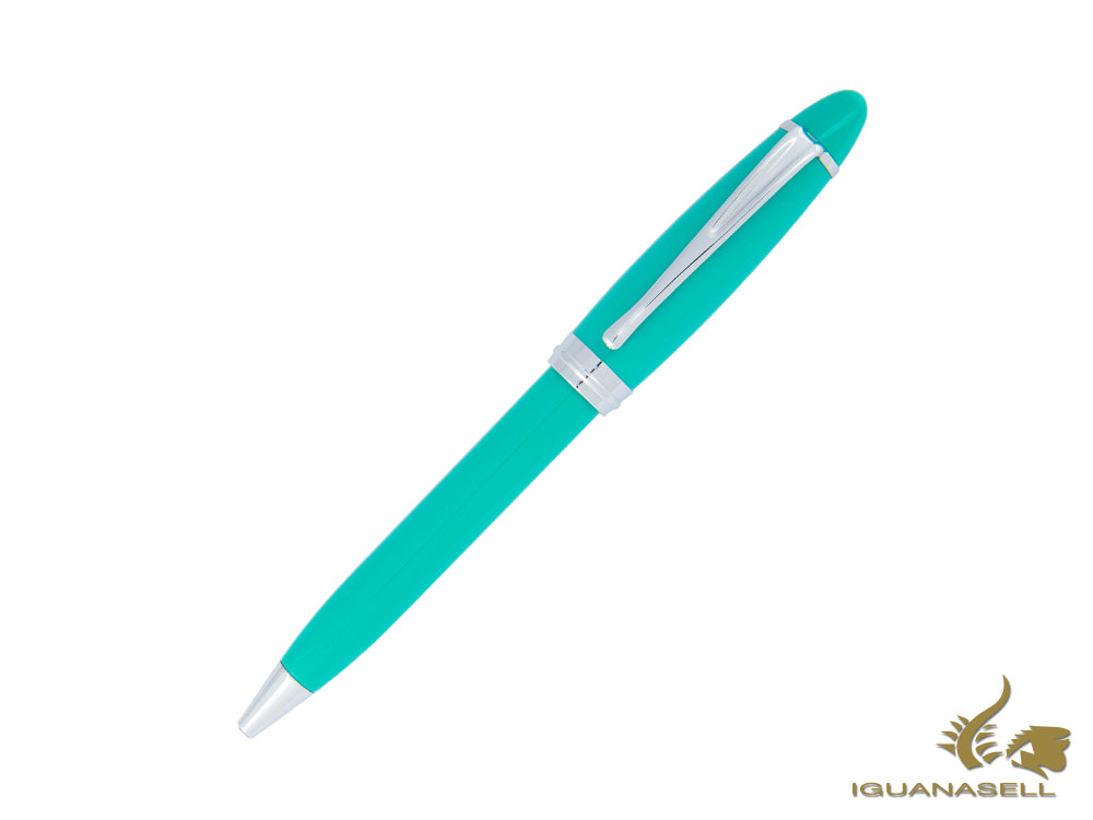 Aurora Ipsilon Summer Ballpoint pen, Resin, Chrome Trim, Green, B31-CVS