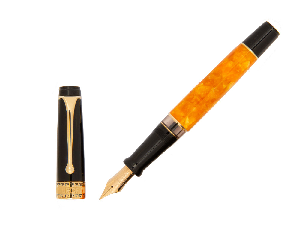 Aurora Optima O' Sole Mio Fountain Pen, Auroloide, Gold, 997-NAO