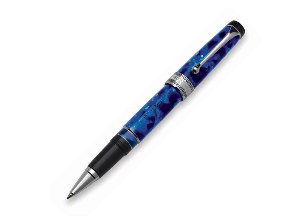 Aurora Optima Rollerball pen, Auroloide, Blue, Chrome Trim 975-CBA