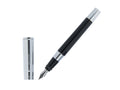 Aurora TU Fountain Pen, Resin, Chrome Trim, Black, T11CN
