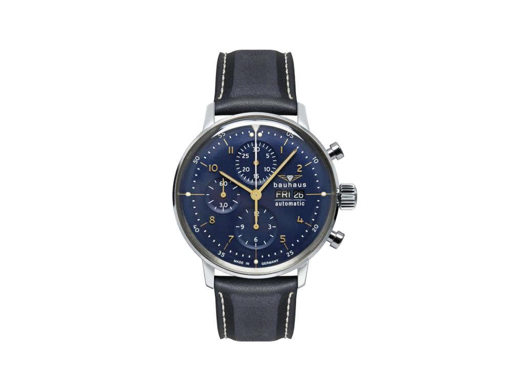 Bauhaus Aviation Dessau Automatic Watch, Blue, 42 mm, SW 500, 2018-3