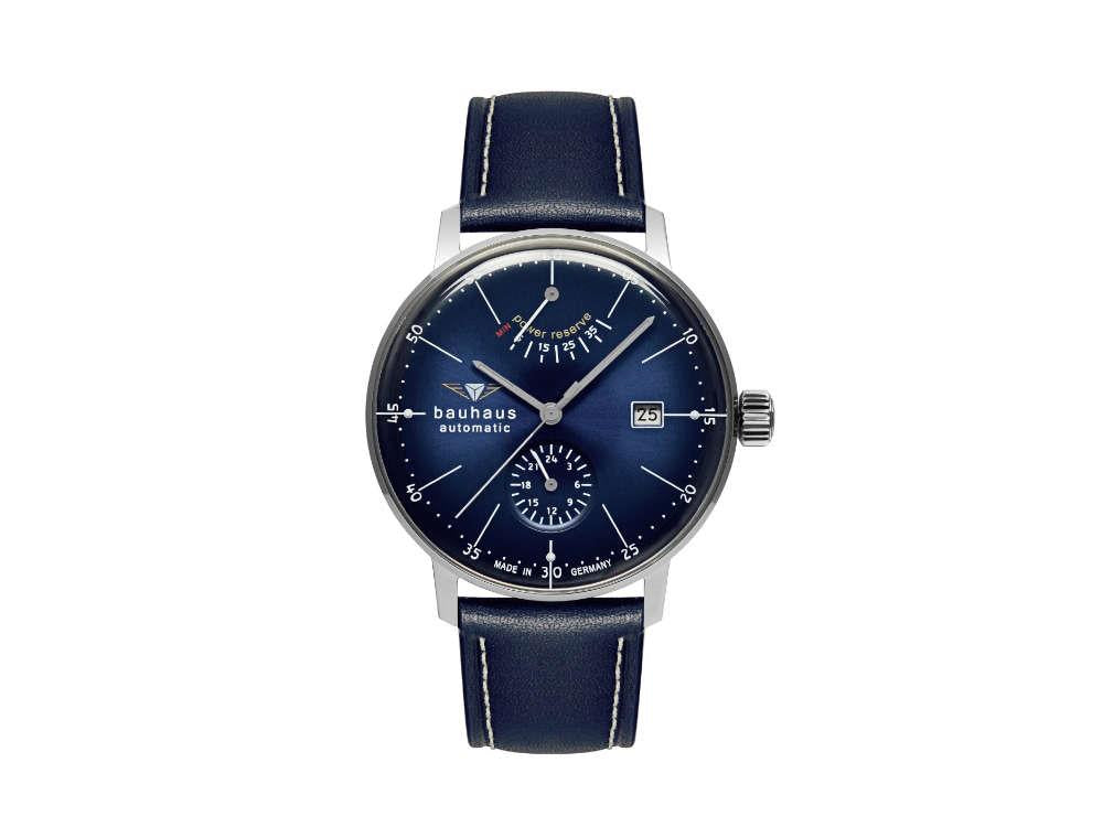 Bauhaus Aviation Dessau Automatic Watch, Blue, 41 mm, Miyota 9132, 2060-3