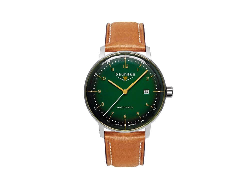 Bauhaus Aviation Dessau Automatic Watch, Green, 40 mm, Miyota 8215, 2064-4