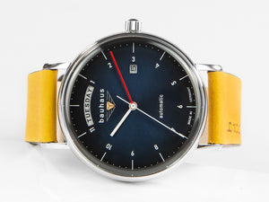Bauhaus Automatic Watch, Blue, 41 mm, Day and date, 2162-3