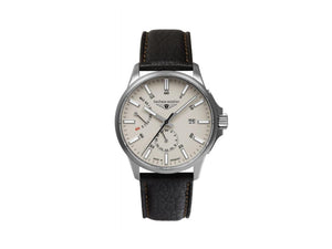 Bauhaus Aviation Automatic Watch, Titanium, Beige, 42 mm, Day, 2860-5