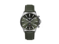Bauhaus Aviation Quartz Watch, Green, 42 mm, Chronograph, Day, 2880-4
