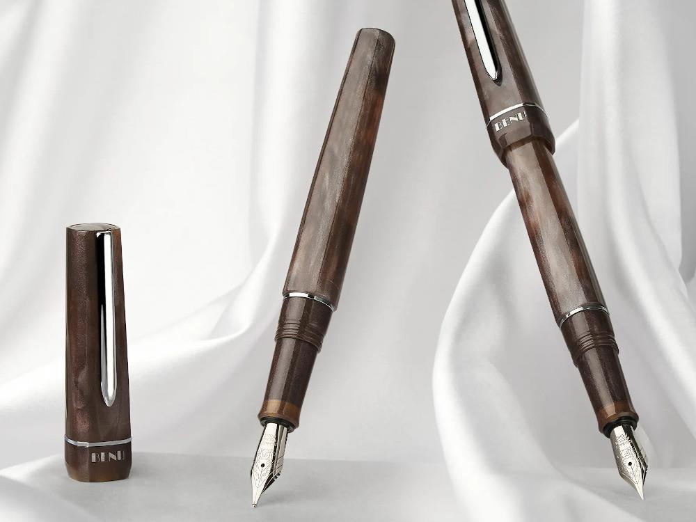 Benu Haute Satin Fountain Pen, Resin, Grey, 11.2.2.5.0_S