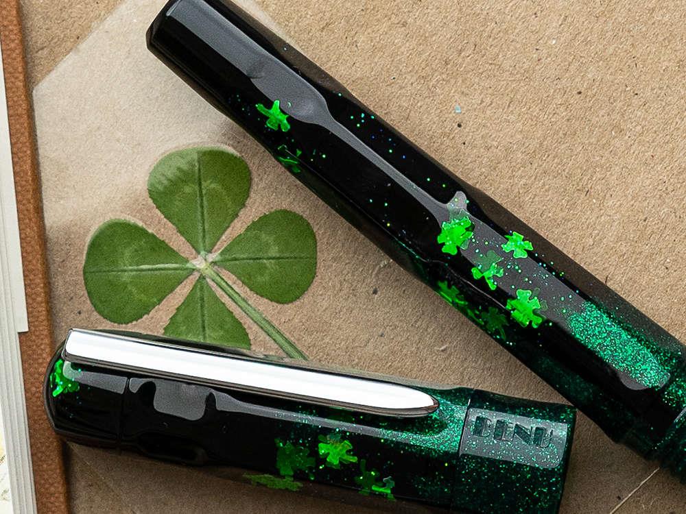 Benu Talisman Four-Leaf Clover Fountain Pen, Green, 19.2.07.5.0