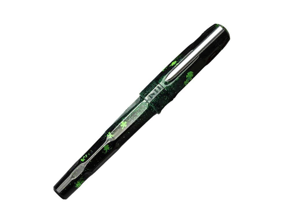 Benu Talisman Four-Leaf Clover Fountain Pen, Resin, Green, 19.2.07.5.0-S
