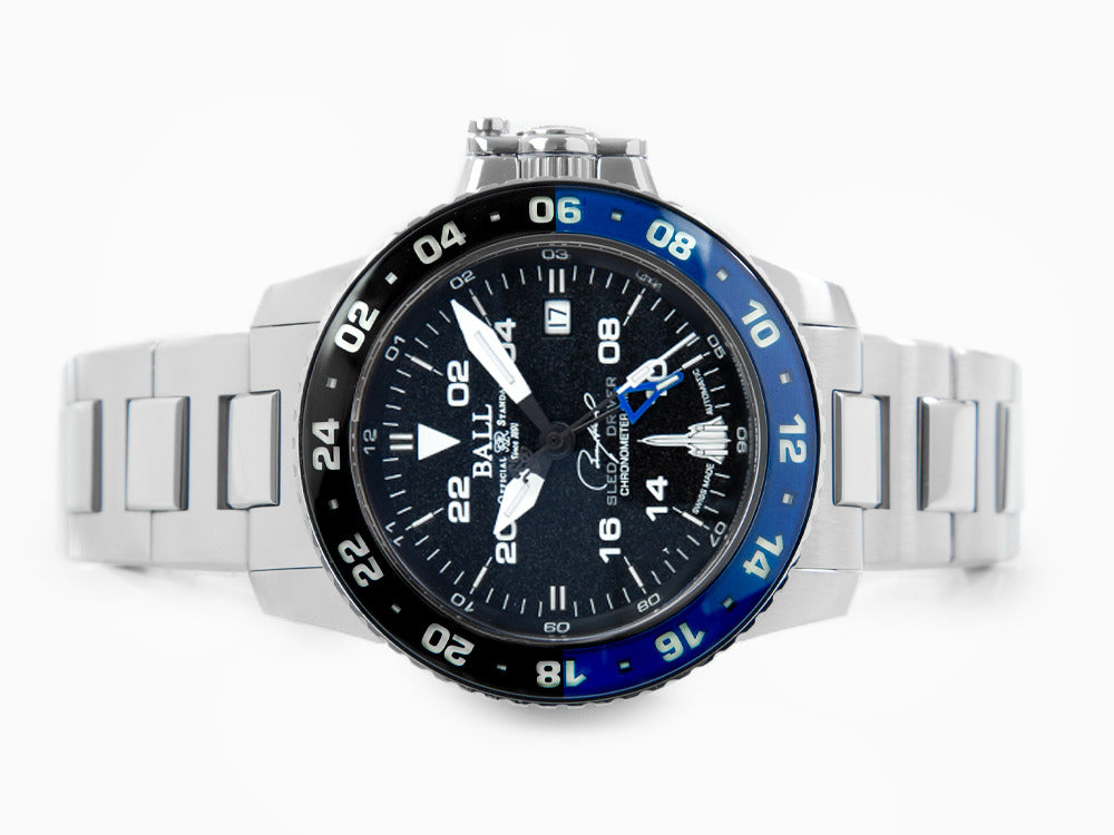 Ball Engineer Hydrocarbon AeroGMT Sled Driver Automatic Watch, Black, COSC