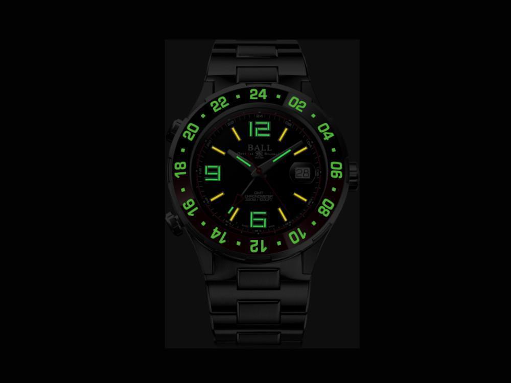 Ball Roadmaster Pilot GMT Automatic Watch, Limited Ed., COSC, DG3038A-S1C-BE