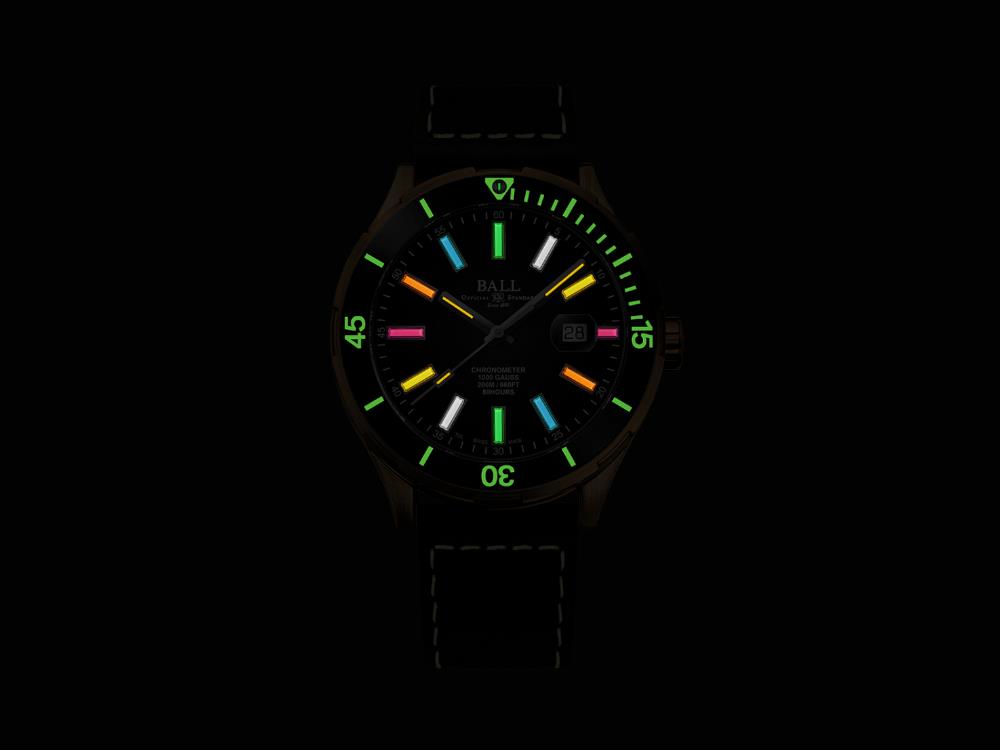 Ball Roadmaster Marvelight Bronze Automatic Watch, DM3070B-L3CJ-BKR