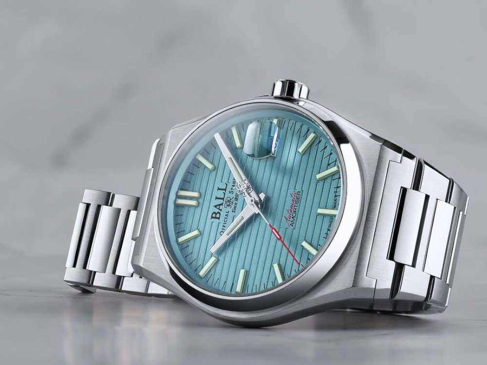 Ball Roadmaster Perseverer Automatic Watch, Ice Blue, 40 mm, NM9050C-S1-IBE