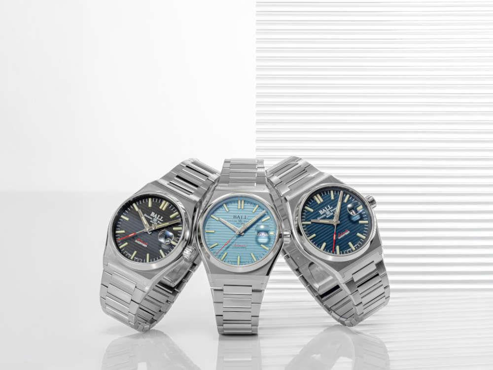 Ball Roadmaster Perseverer Automatic Watch, Ice Blue, 40 mm, NM9050C-S1-IBE