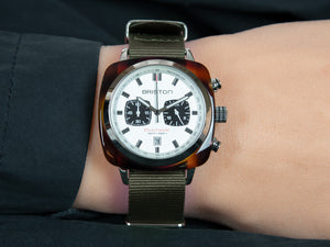 Briston Clubmaster Sport Quartz Watch, White, 42 mm, 17142.SA.TS.2.NGA