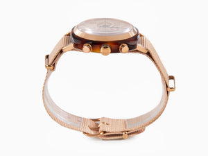 Briston Clubmaster Classic Terracotta Watch, 40 mm, 20140.PRA.T.36.NTN