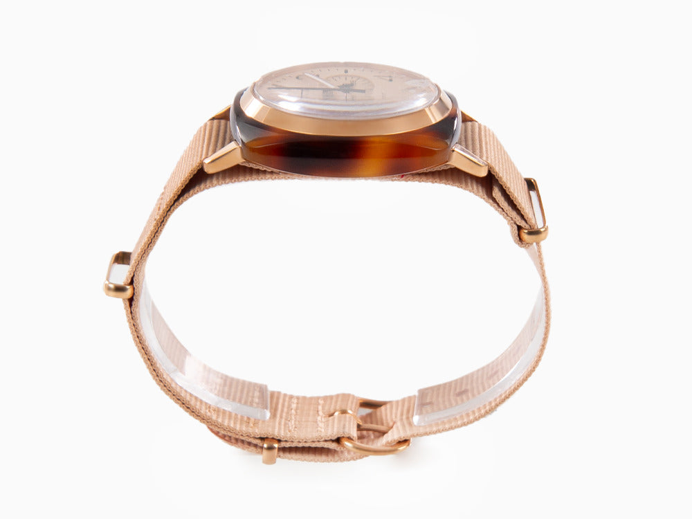 Briston Clubmaster Classic Terracotta Watch, 40 mm, 20140.PRA.T.36.NTN